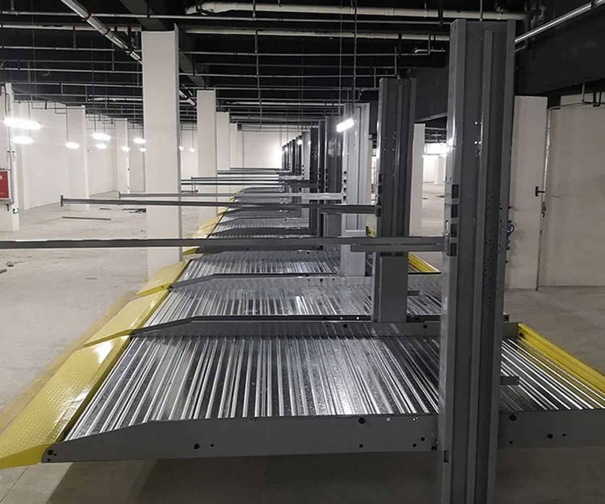 兩層升降橫移立體停車設備過驗收